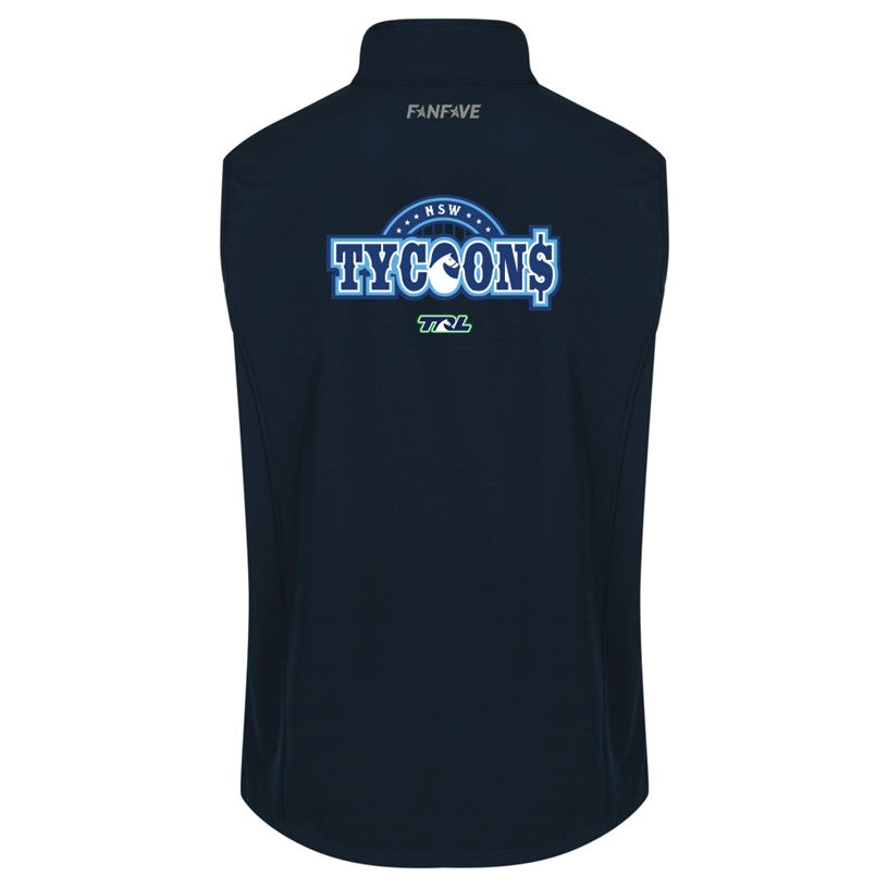 NSW Tycoons - SoftShell Vest Personalised